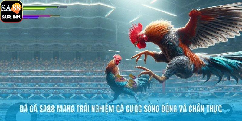Đá gà SA88 mang trải nghiệm cá cược sống động và chân thực