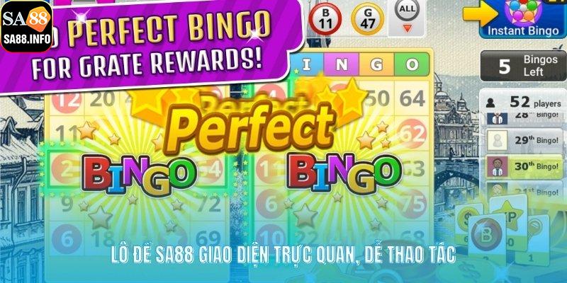 Lô đề SA88 giao diện trực quan, dễ thao tác