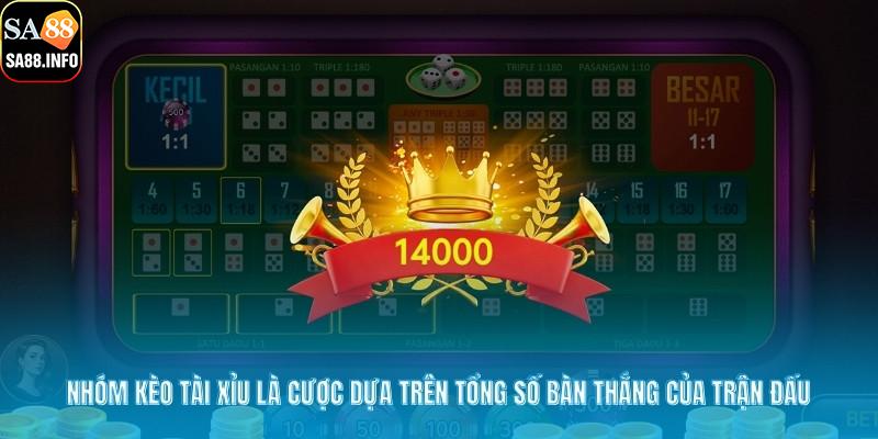 Nhóm kèo tài xỉu là cược dựa trên tổng số bàn thắng của trận đấu